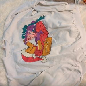 Vintage Winnie the Pooh Christmas crew neck sweatshirt.